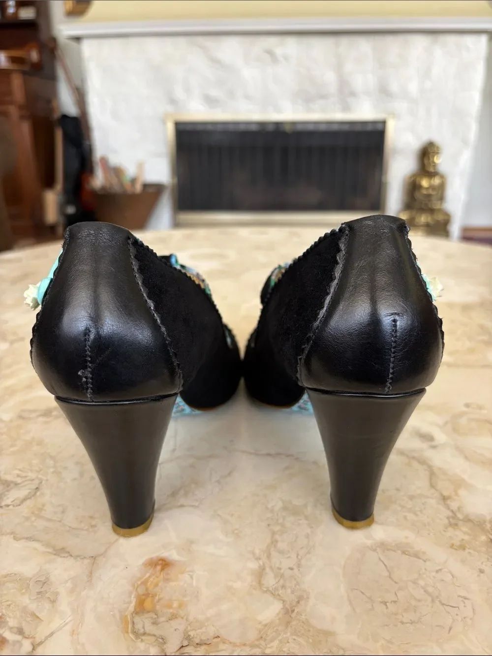 Irregular Choice “Fresh Cut Grass” Mary Jane Retro Heels - Picture 12 of 15